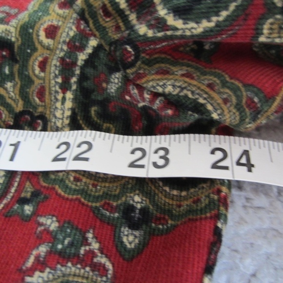 Orvis jacket Women's L?? Paisley Corduroy Button up Patchwork Pokects Grannycore - Picture 10 of 12